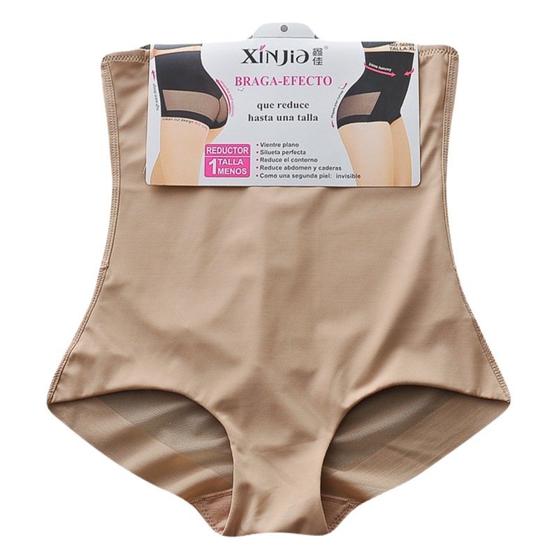 Picture of Cross-border Amazon Thin Ice Silk Mesh Breathable High Waist Belly Pants Tight-fitting Waist Slimming Body-shaping Panties