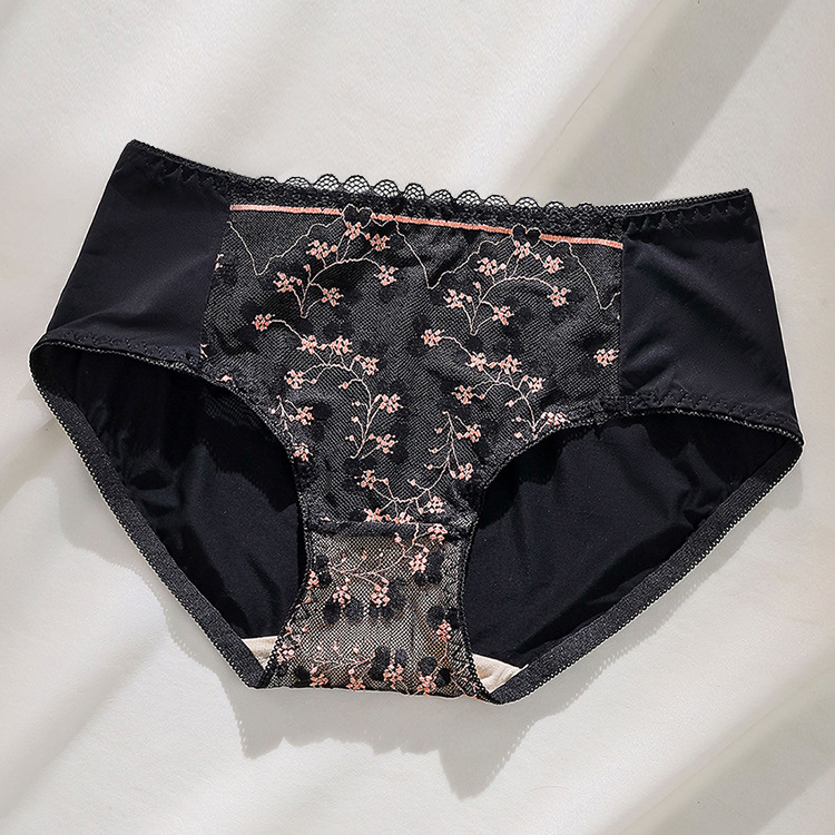 Picture of Green Grass Bra Small Chest Large Gather-up Anti-sagging Lace Adjustable Energy Stone Underwear for Women