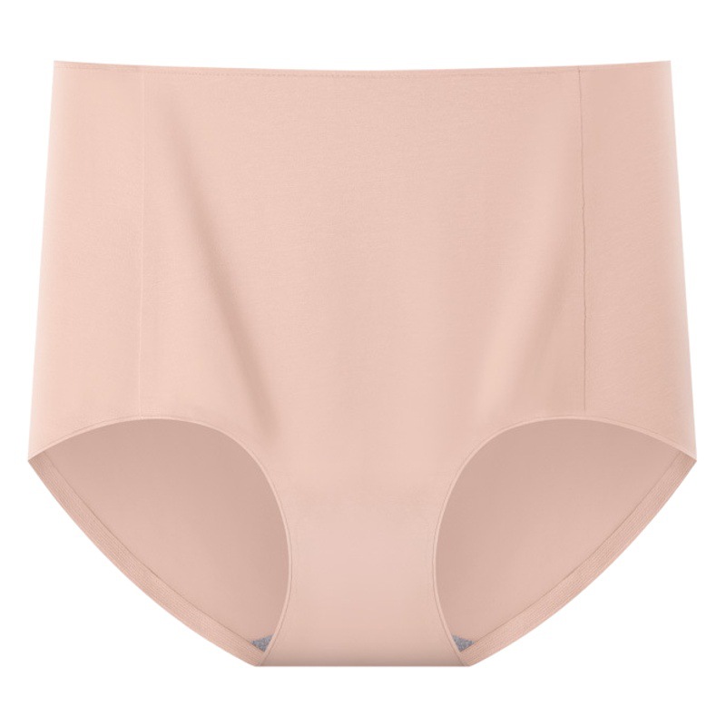 50S Combed Cotton One-Piece High-Waisted Seamless Cotton Underwear for Women Graphene Antibacterial Crotch Breathable Skin-Friendly Triangle