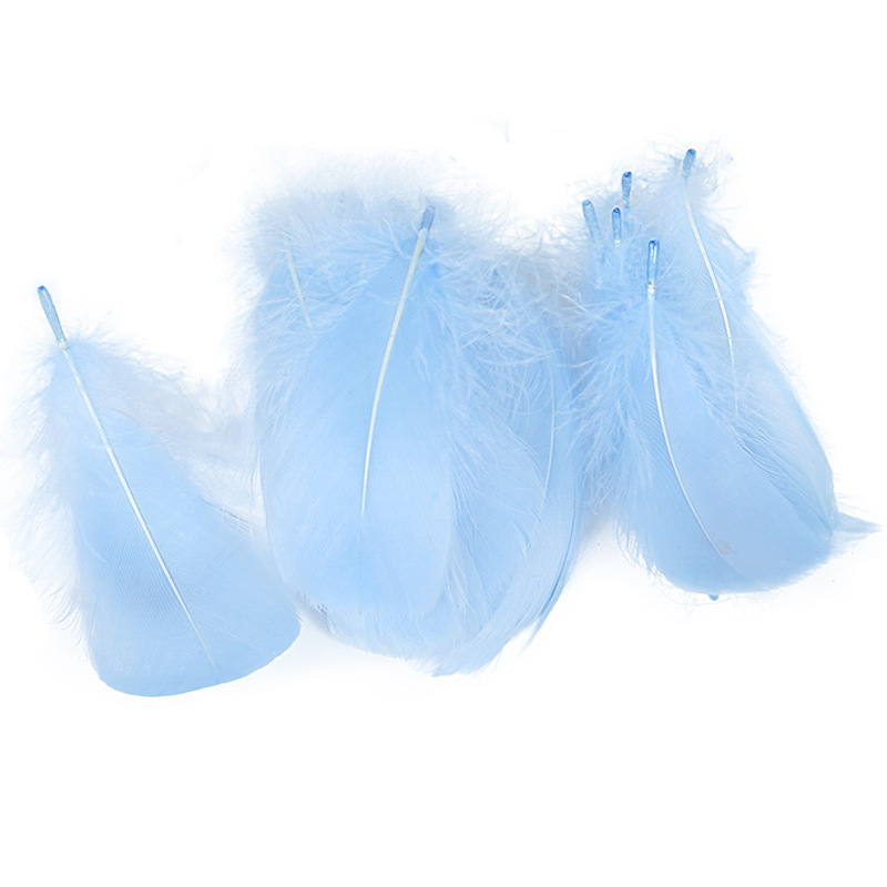 Picture of Special offer about 100 colored small floating feathers goose feather diy jewelry festival scene decoration filler feathers
