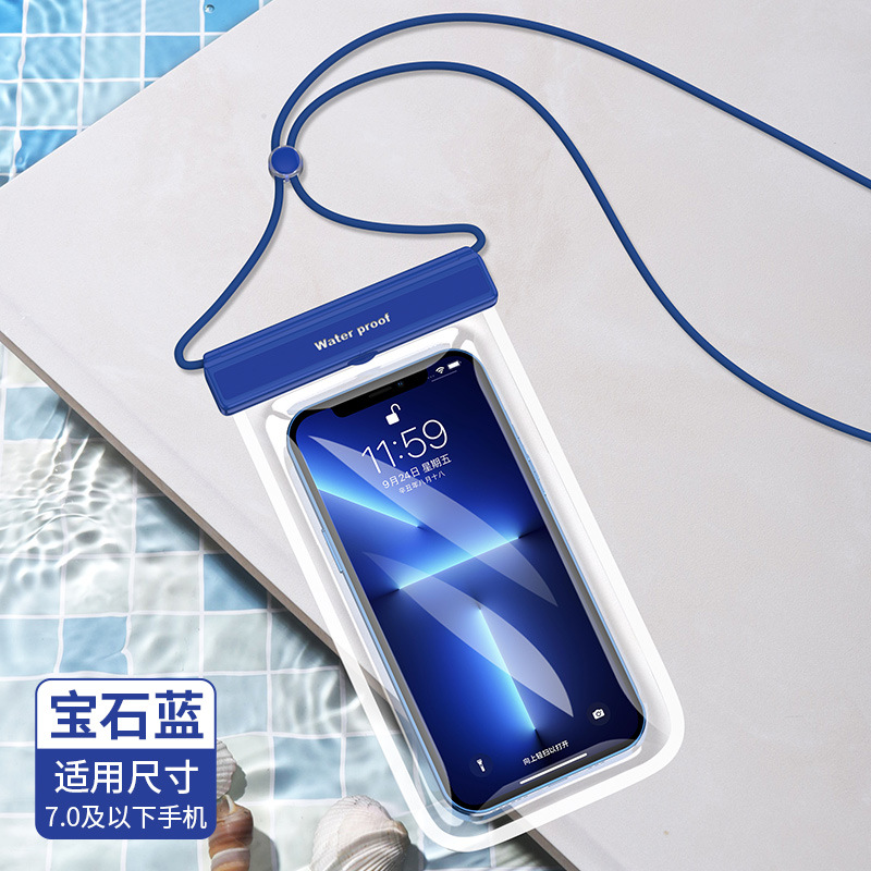 Picture of Mobile Phone Waterproof Bag Tpu Touch Screen Waterproof Phone Pouch Flip Full Transparent Protective Case Wholesale Outdoor
