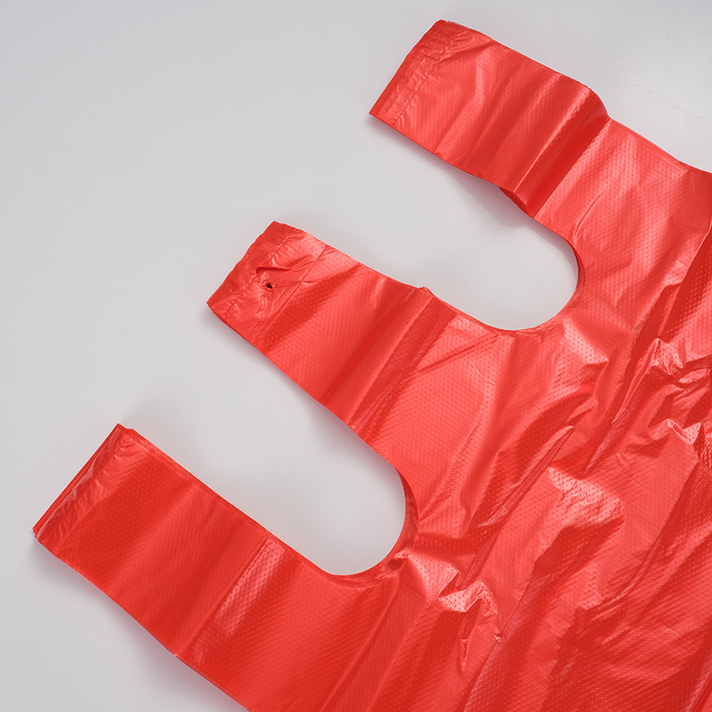 Thickened Extra Large Storage Bag Vests Bag Red White Black Plastic Tote Bag Large Size Shopping Bag Packaging Bag