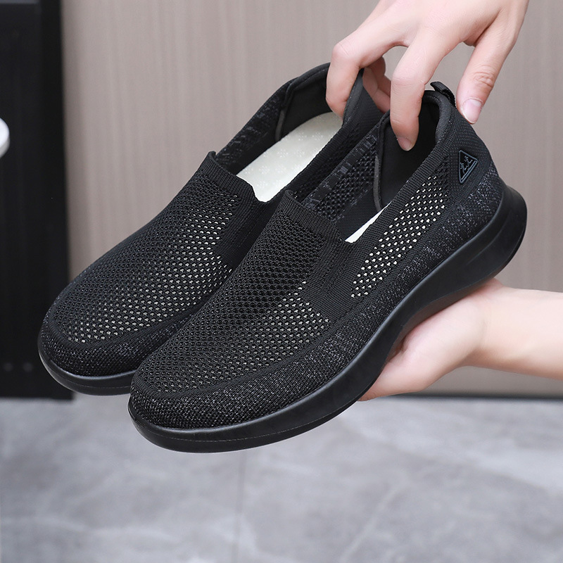Shoes Men's 2025 Cross-border Spring and Autumn New Men's Casual Soft Sole Wear-resistant Single-layer Shoes Breathable Casual All-match Slip-on