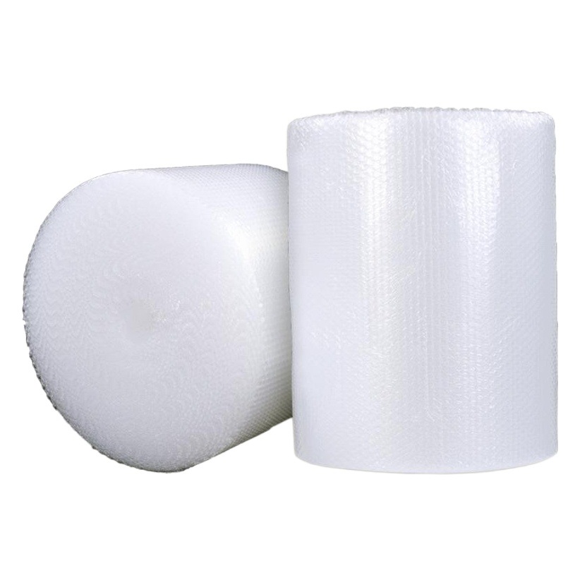 Factory supply large roll white wholesale bubble film express packaging bubble bubble paper bubble pad shockproof packaging film