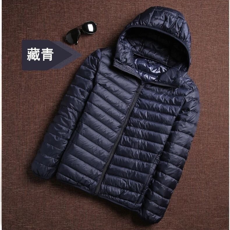Picture of New Light Down Cotton-padded Jacket Men's Short Vertical Collar Jacket Young Men's Thin Down Cotton-padded Jacket Men's Ultra-light Style
