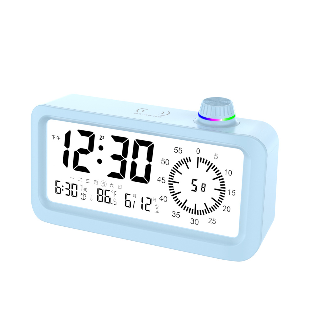 Picture of Learning dedicated children alarm clock student visual timer time management timing voice broadcast electronic alarm clock
