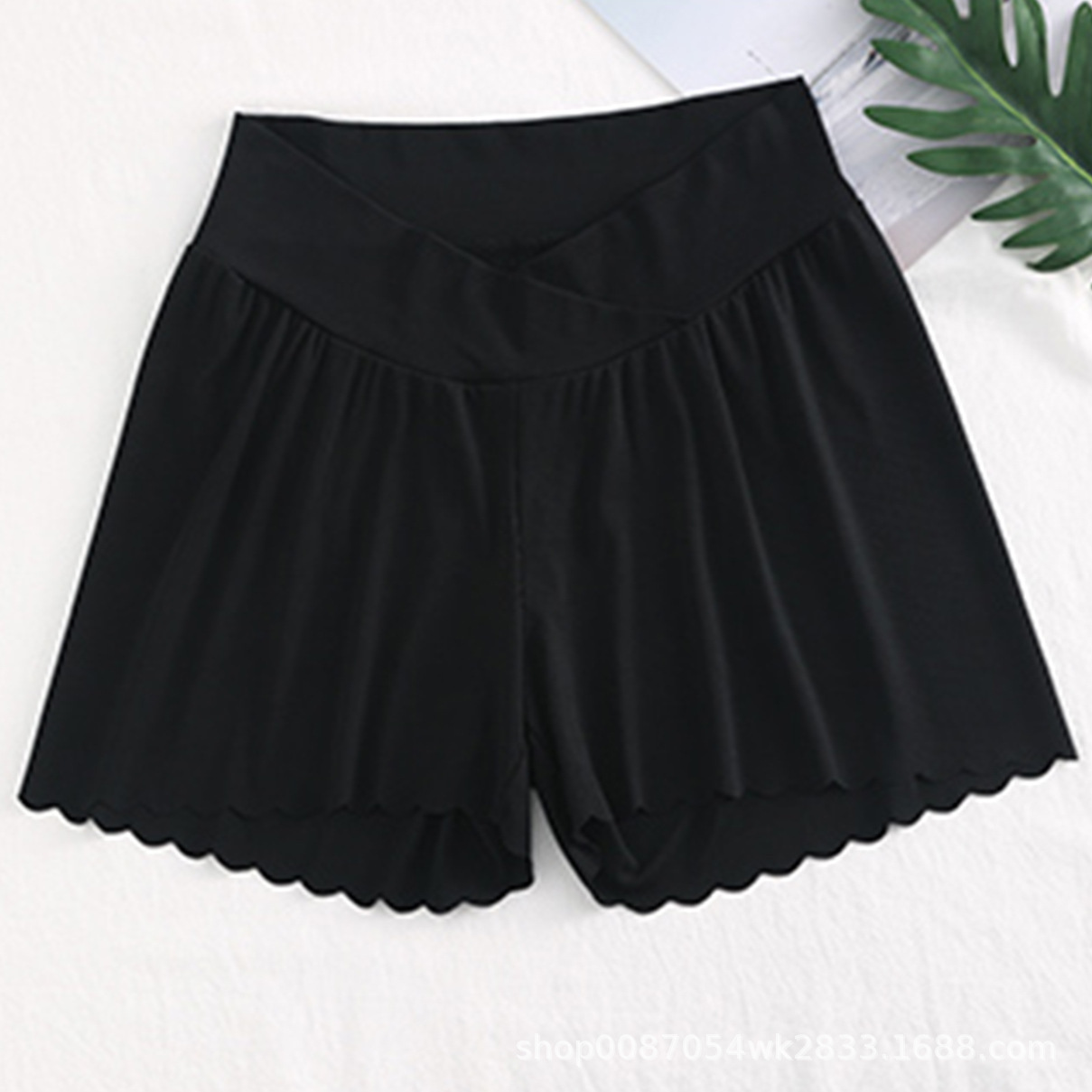 Picture of Maternity Clothing Pregnant Women's Pants Leggings Short Shorts Safety Pants Anti-light Ice Silk Thread Pregnant Women's Pants Summer Women
