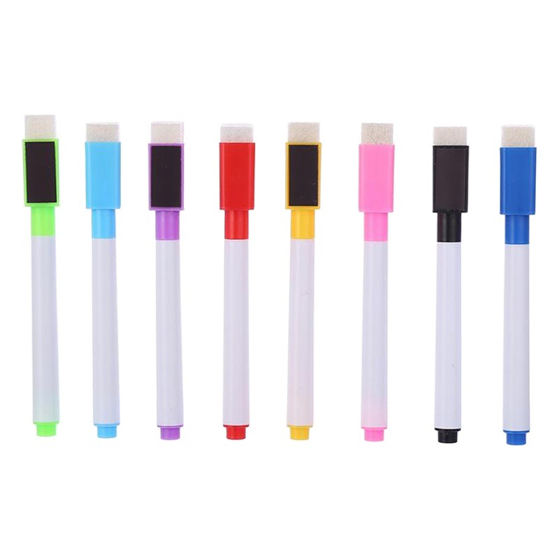 Eco-friendly water-based color brush board pen children's erasable magnetic whiteboard pen painting graffiti with brush watercolor pen wholesale