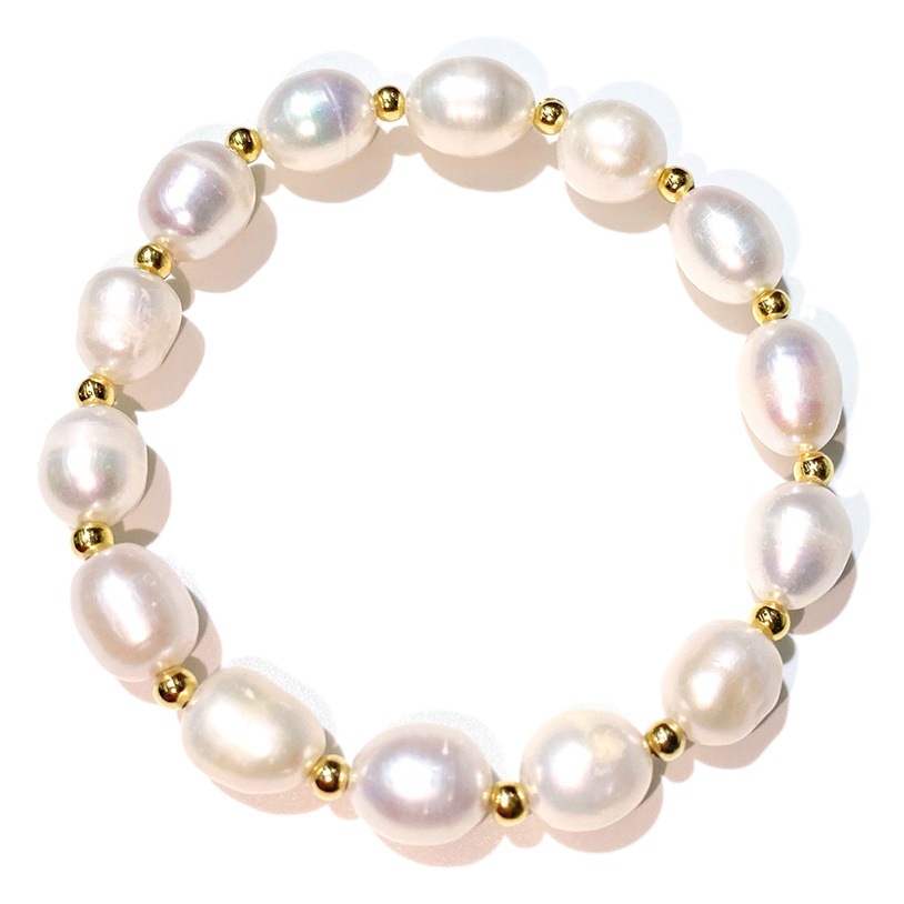 AliExpress Cross-border European and American Bohemian Style Handmade Woven Beaded Natural Freshwater Pearl Bracelet for Women