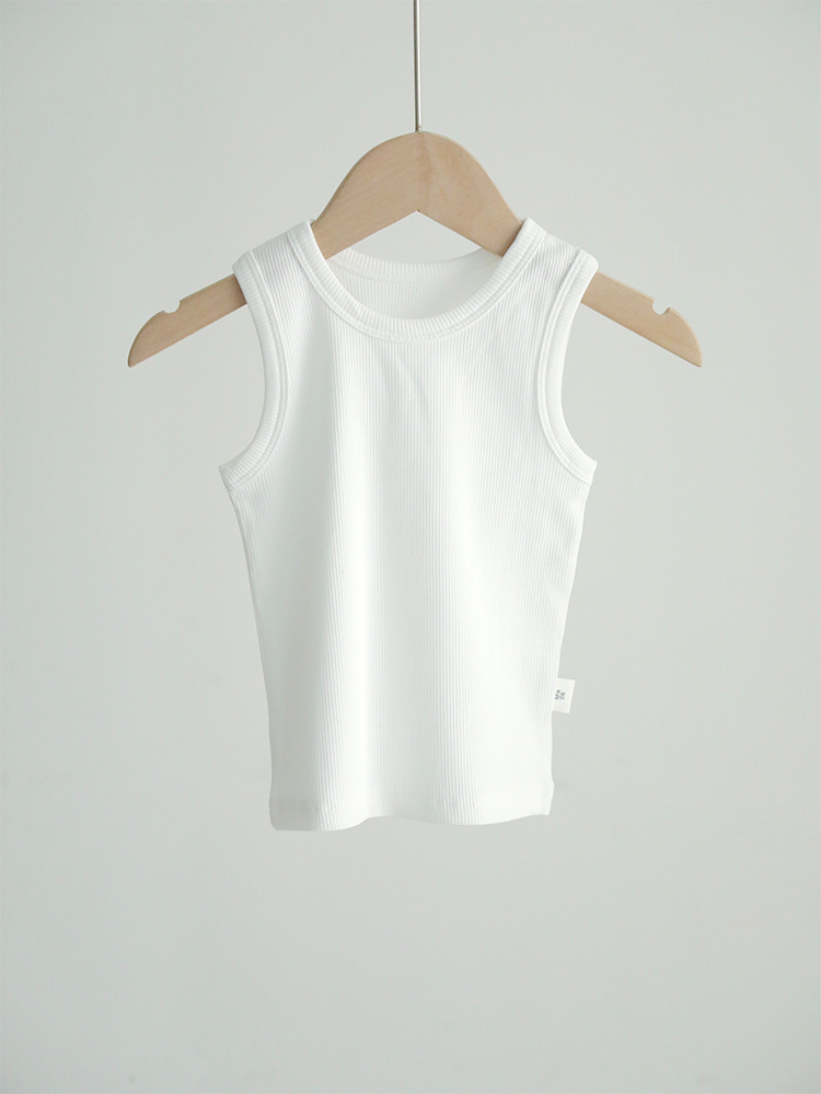 Picture of 2025 Children's Threaded Vest Youcan Silk Cotton Thin Round Neck Base Shirt Baby's Sleeveless T-shirt for Boys and Girls