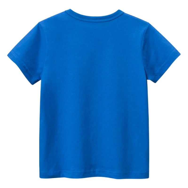Picture of 27Kids K-Style of Kidsren's Clothing Kidsren's Short-Sleeved T-Shirt Cartoon Excavator 2025 Summer New Baby Clothes Wholesale