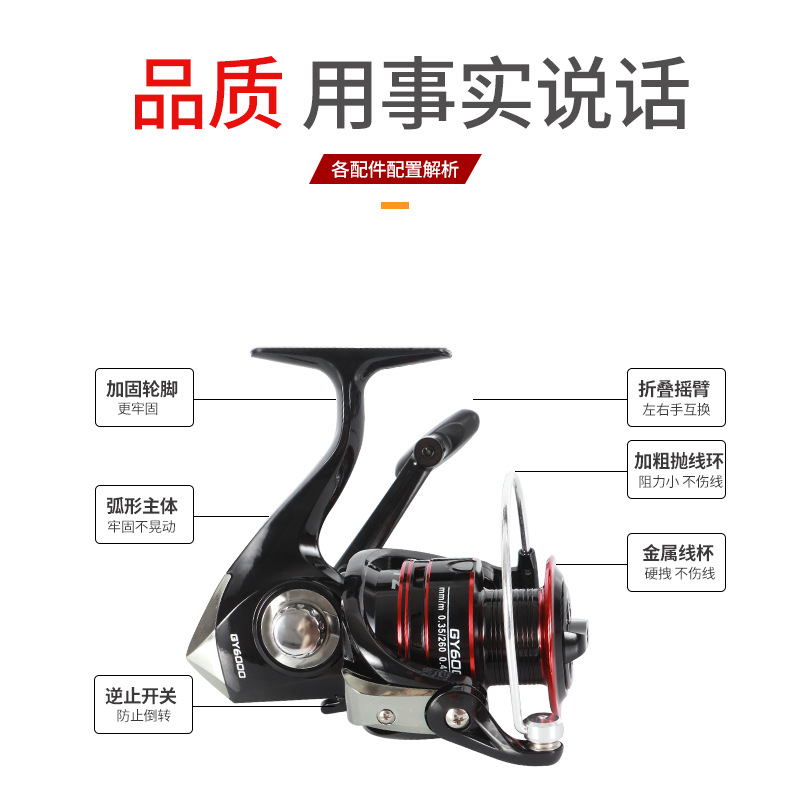 Picture of Fishing Wheel Fishing Wheel Sea Rod Wheel Fishing Wheel Full Metal Cup Spinning Wheel Luya Wheel Metal Wheel Fishing Wheel