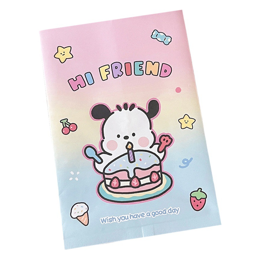 New Cute Puppy Series Gift Paper Bag Baking Small Objects Storage Bag Girl's Heart Snack Self-sealing Packaging Bag
