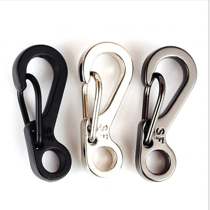 SF Mini Hanging Buckle Classic Simple Mini Spring Hanging Buckle Quick Hanging Keychain Key Ring EDC Equipment