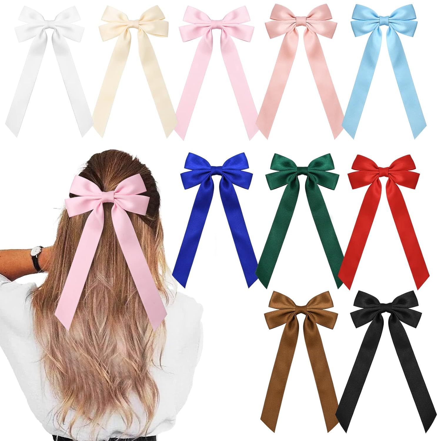 Popular ballet style ribbon bow Princess Crocodile hairpin new girl headdress Amazon popular hair accessories