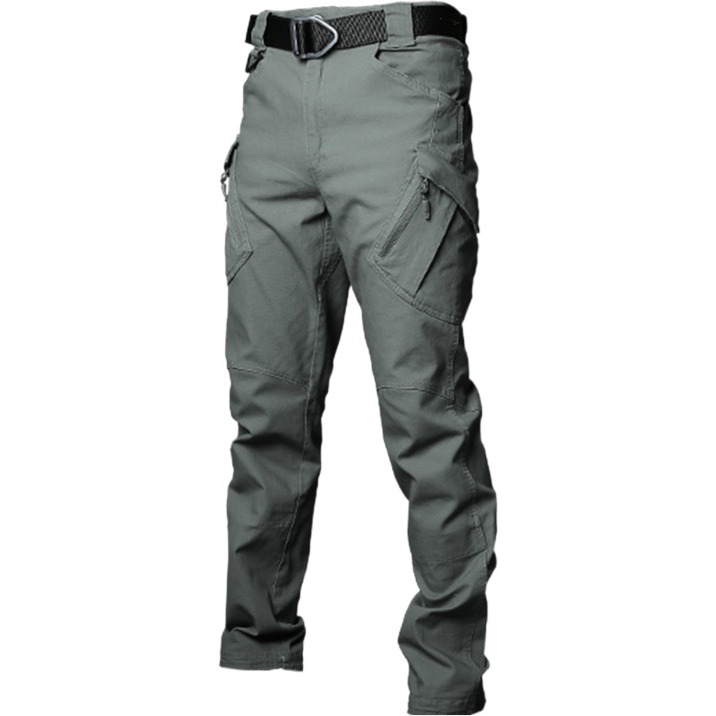 Angken Spring and Autumn Ix9 Tactical Pants Men's Slim Fit Stretch Multi-Pocket 7 Military Fan Training Pants Outdoor Straight-Leg Overalls
