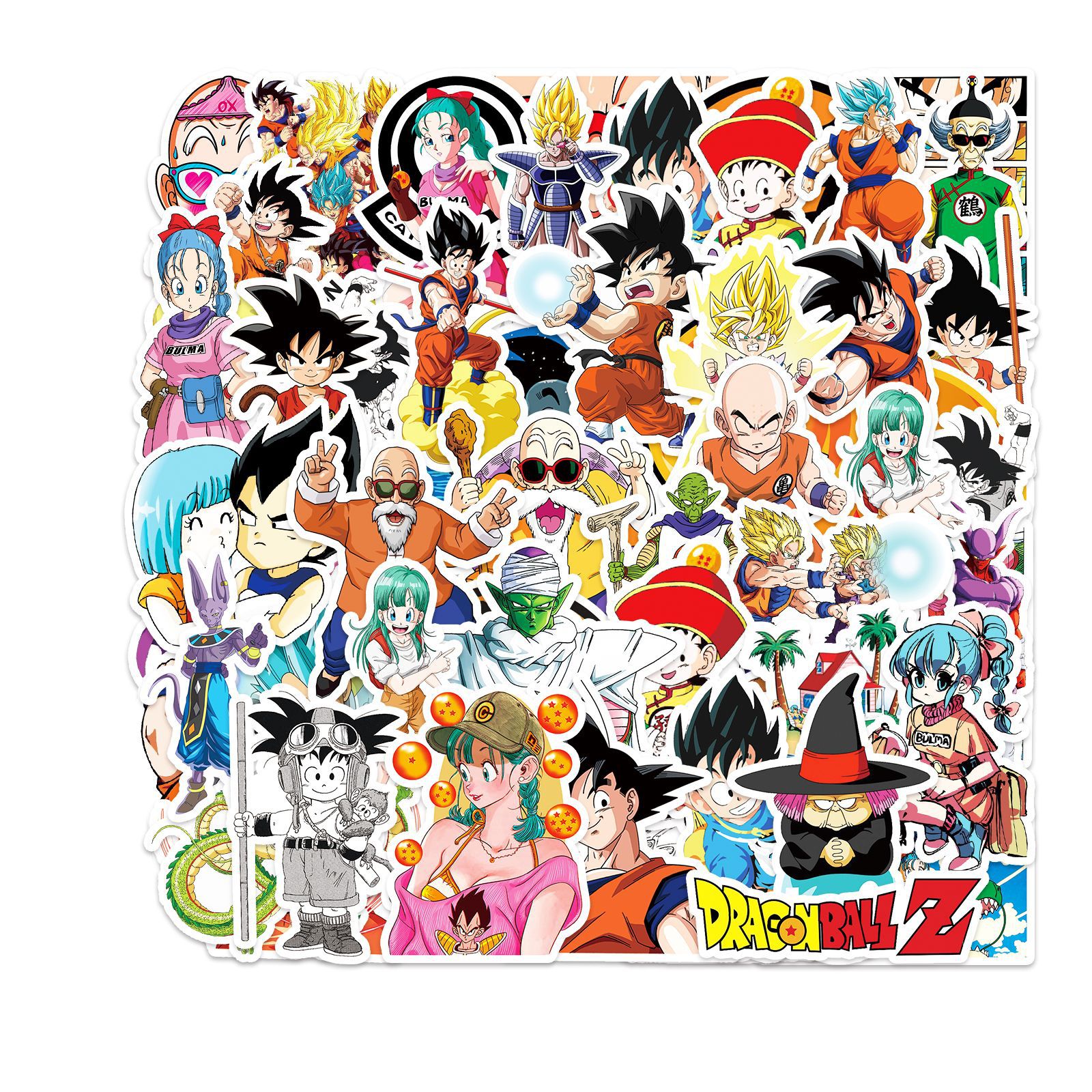 Picture of 50 cartoon cartoon dragon ball day diffuse graffiti laptop luggage car phone shell decorative stickers