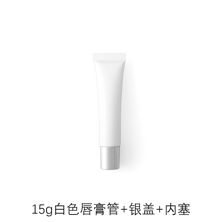 Picture of [Spot] 10g15g20g transparent white lipstick hose cosmetic hose packaging empty bottle lip gloss packaging