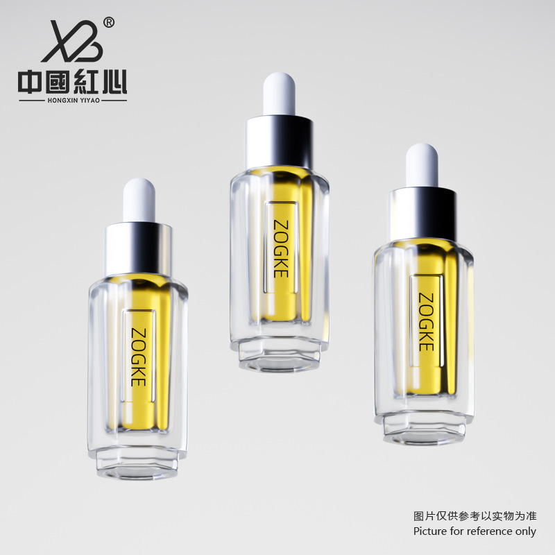 Manufacturer's New Spot 15ml Octagonal Bottle Essence Oil Liquid Foundation Moisturizing and Hydrating Bottle Wholesale Glass Bottle
