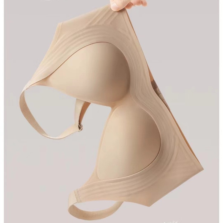 2024 New Jelly Soft Support Underwear Women's Small Breast Gathering Top Push-Up Anti-Sagging No Wire Lifting Women's Bra