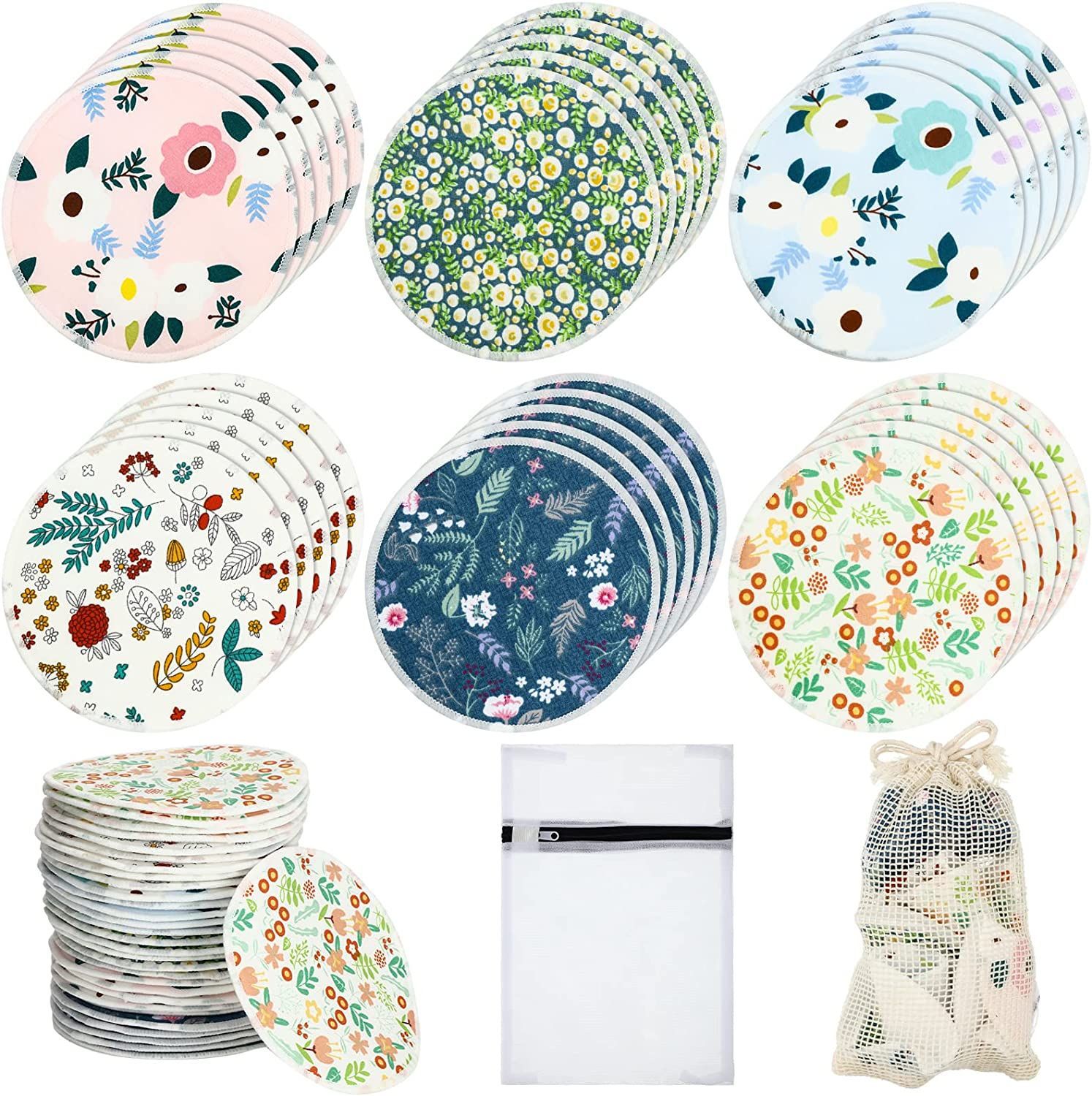 Picture of Cross-border Hot Sale Anti-overflow Milk Mat Washable Bamboo Fiber Breathable Breast-feeding Mat Leak-proof Breastfeeding Mat