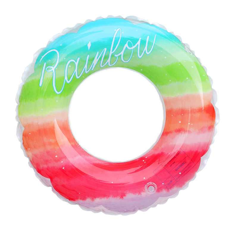 Picture of Factory wholesale thickened children's striped adult swimming ring inflatable underarm ring net red floating ring double airbag swimming ring