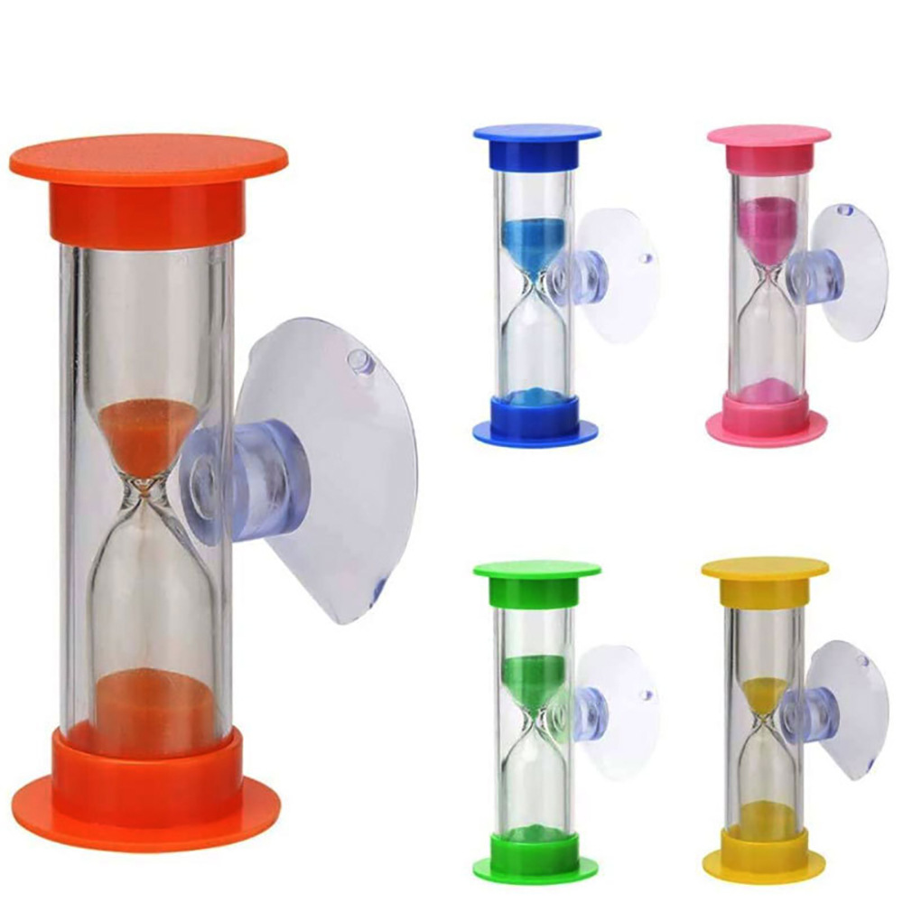 Picture of 2 minutes/3 minutes suction cup hourglass timer anti-fall children's oral brushing accessories quicksand creative ornaments