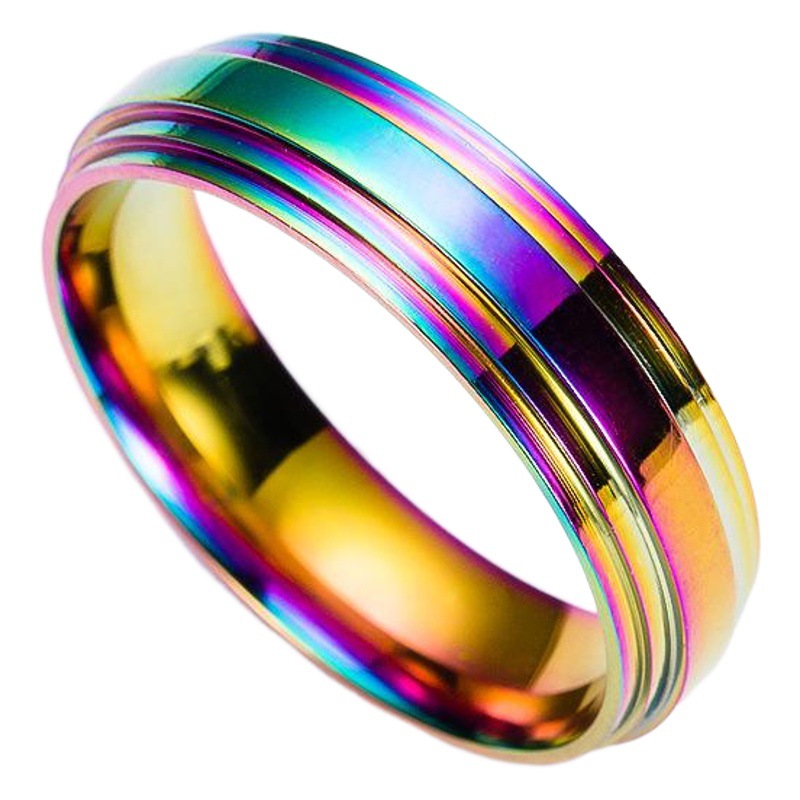 One-piece delivery New colorful titanium steel ring fashion stainless steel personalized ring jewelry wholesale ring wholesale