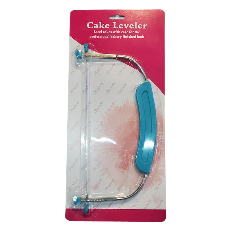 304 stainless steel single line cake cutting cake slitting separator with scale large bow DIY baking tool