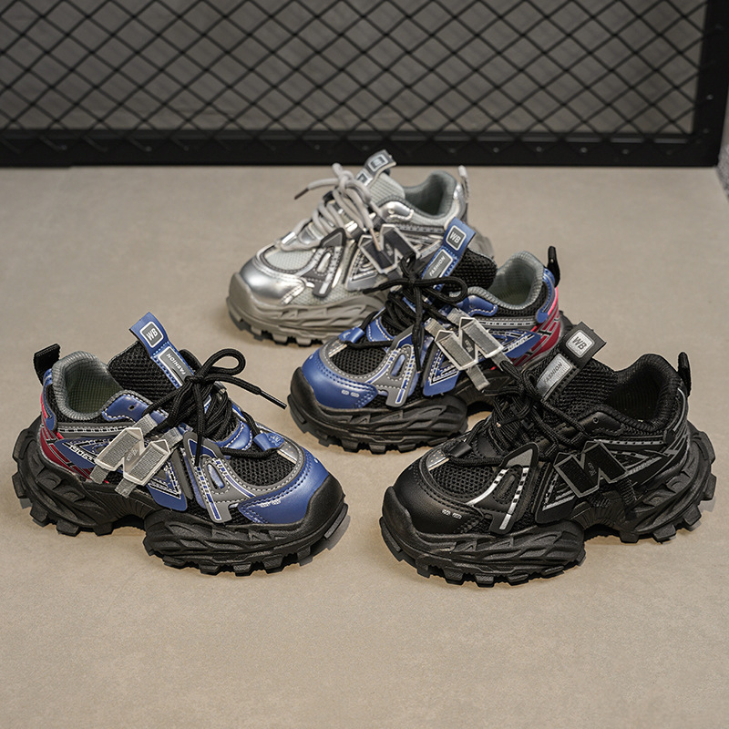 Fall 2025 New Kids Daddy Shoes Jogging Shoes Lightweight Mesh Breathable Versatile Sneakers for Men and Women