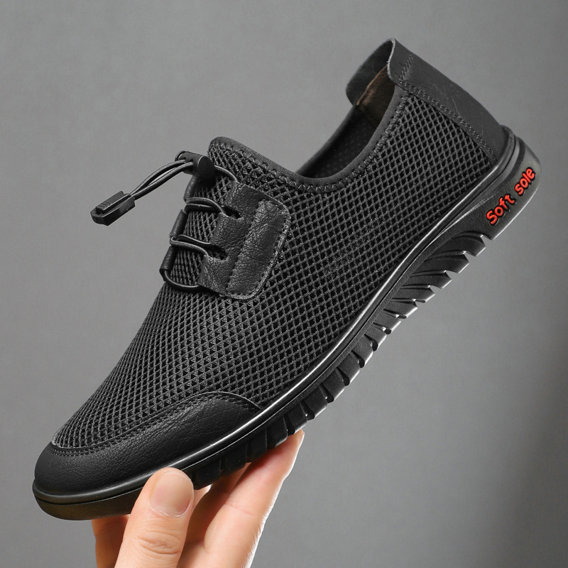 2025 New Summer Men's Versatile Sports Slip-On Mesh Shoes Men's Mesh Breathable Shoes Sports Casual Men's Shoes