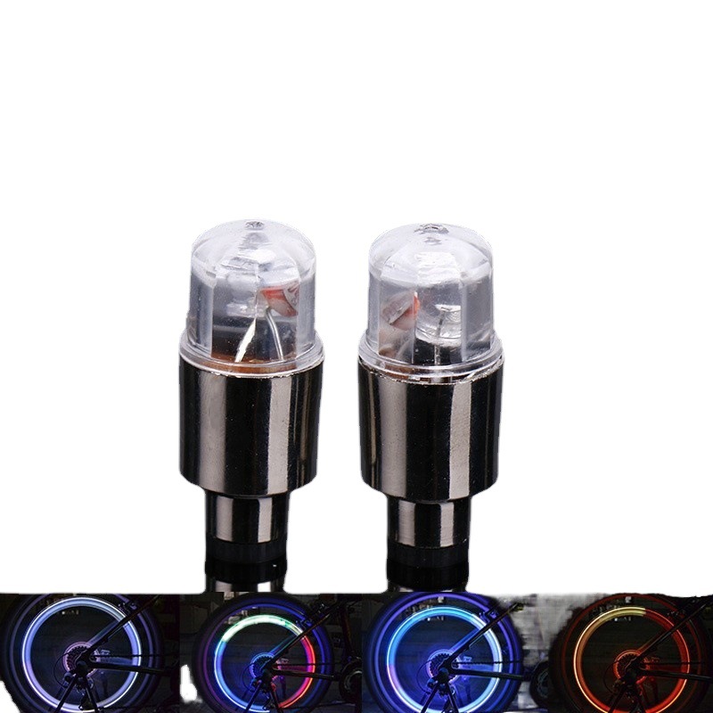 Mountain Bike Hot Wheels Inner Tube Valve Light Bicycle Light Control Switch Dual Sense Wind Colorful Valve Light