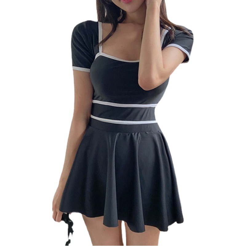 Swimwear Women's 2023 New Separates Skirt Solid Color Bikini Swimsuit Slim Sexy Swimwear Wholesale Women