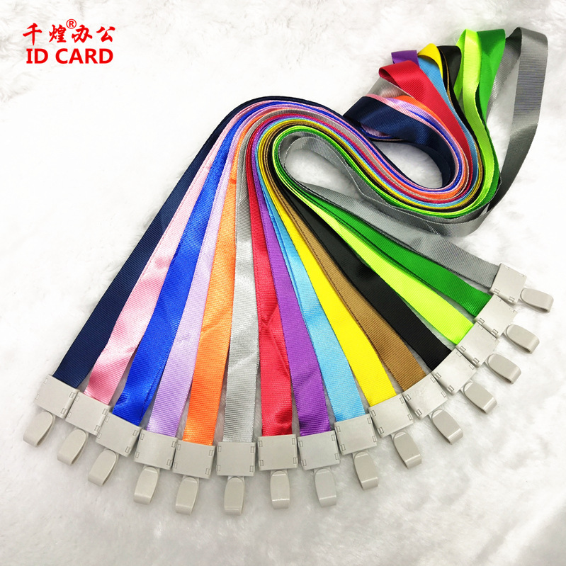 Picture of Thickened Pvc Transparent Hard Card Holder, Badge Lanyard, Work Badge, Work Id Set, Student Id B7 Access Card Holder, Tag