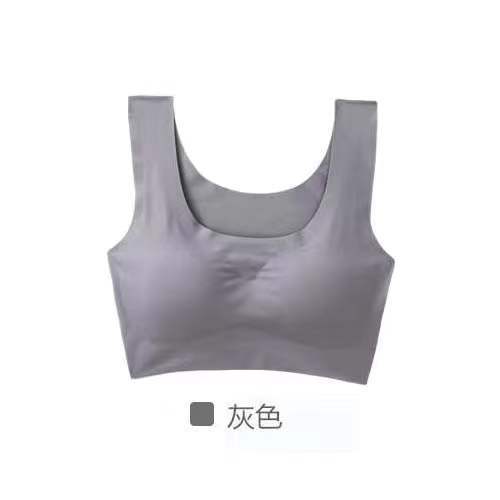 Picture of Hot-selling peace-of-mind vest bra women's wireless bra Ice Silk one-piece seamless women's underwear wholesale