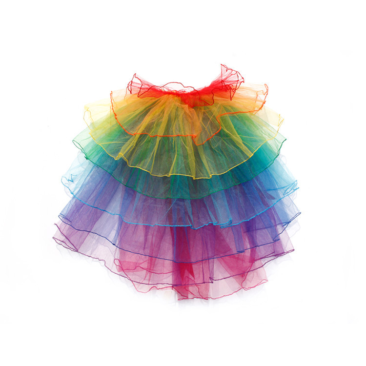 Picture of Amazon European and American Foreign Trade Adult Tutu Rainbow Gauze Skirt Amazon Hot Style
