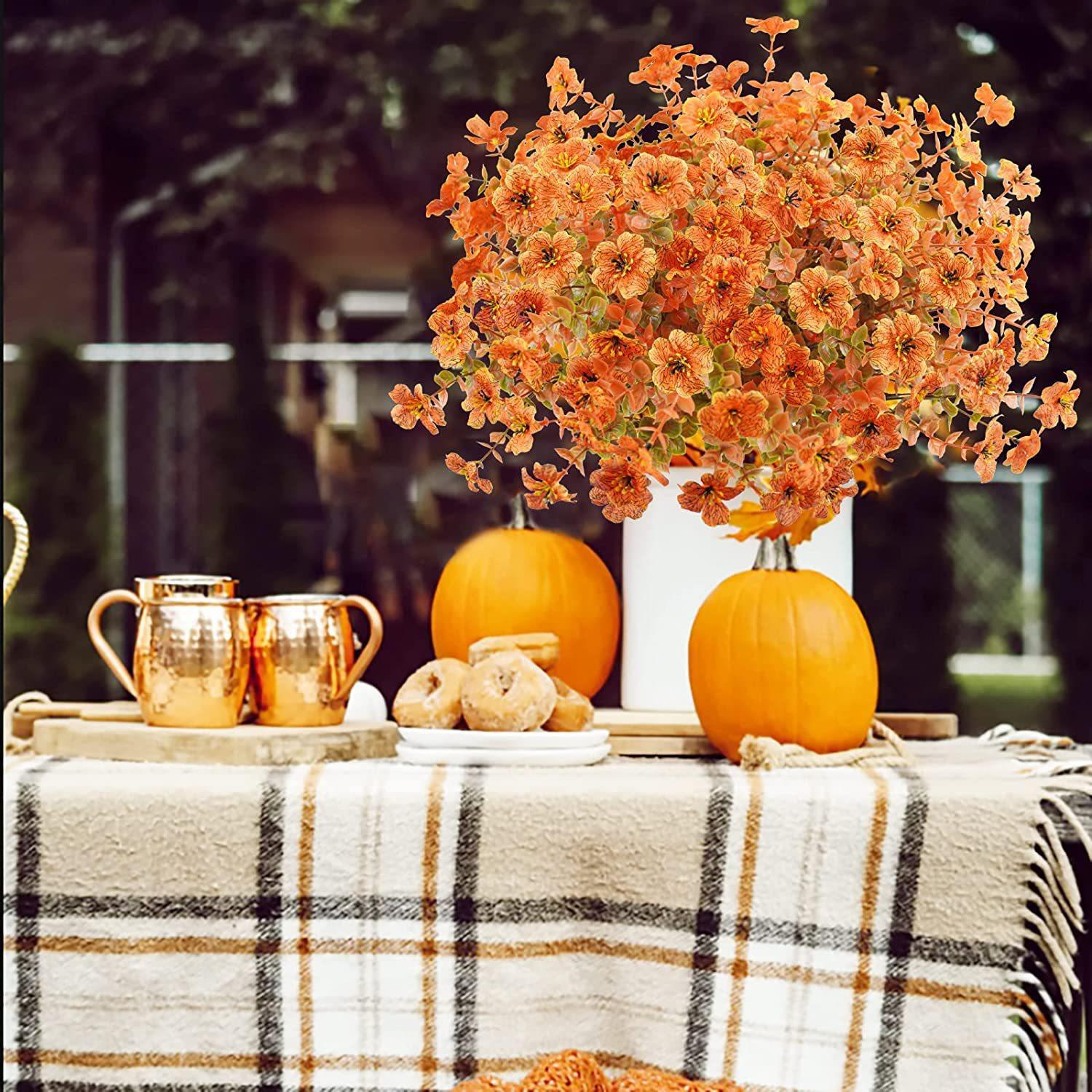 Picture of Artificial autumn flower simulation plant Thanksgiving Halloween Christmas wedding party home garden decorative flower