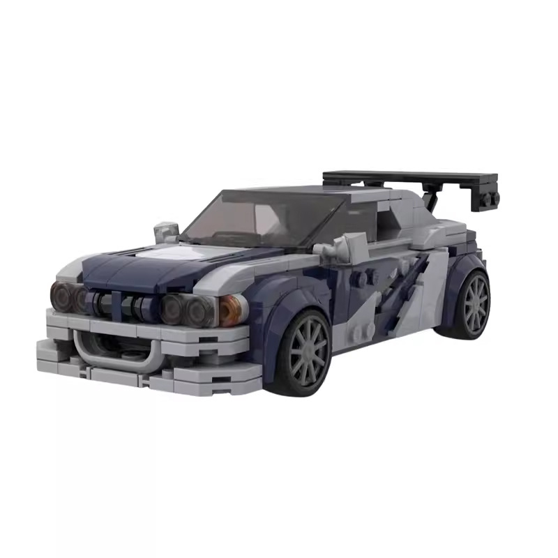 Need for Speed MOC Compatible Lego BMW E46 M3 GTR Speed Champion Power Racing Men's Assembled Model