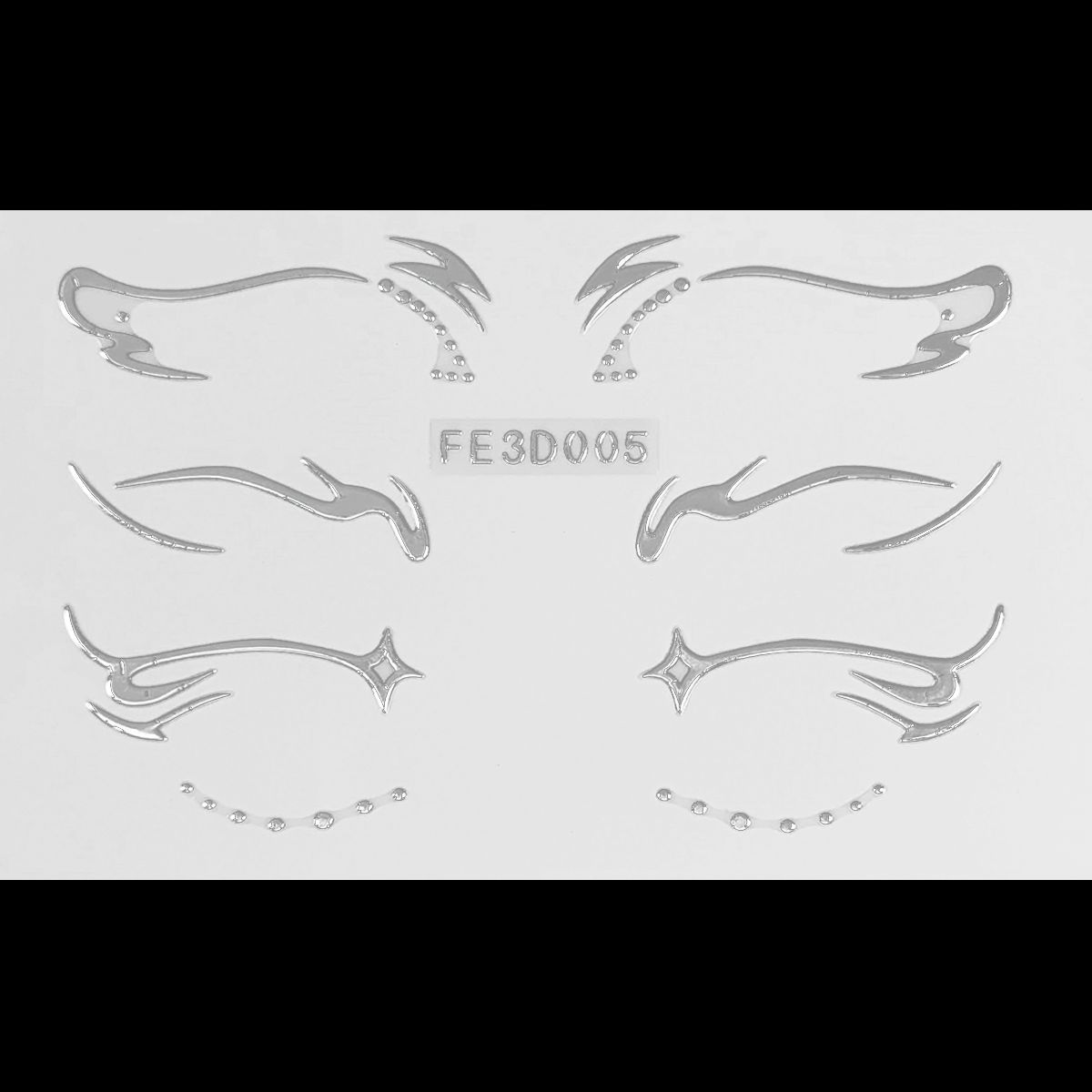 Picture of European and American laser eyeliner stickers 3D relief butterfly eye makeup makeup stickers stage performance tattoo stickers