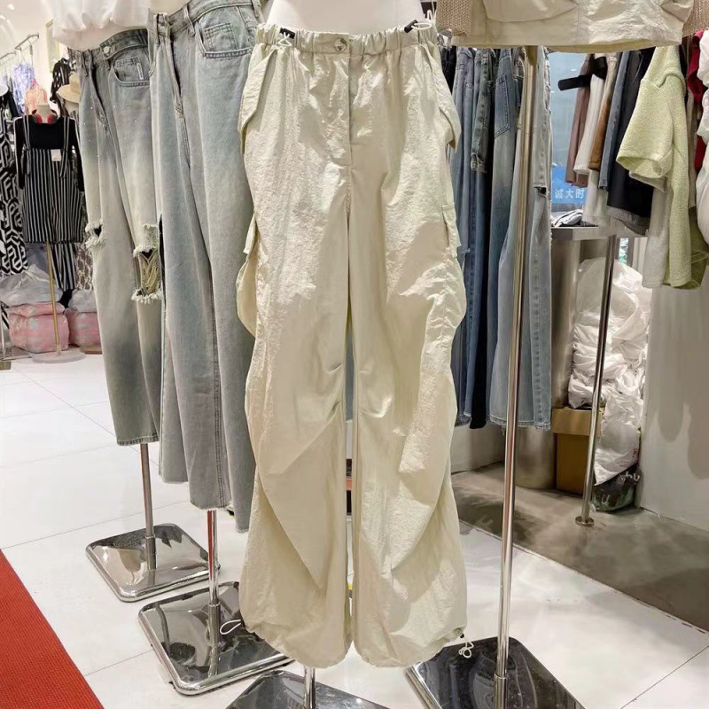2024 plus size new European retro high waist slim overalls women's design European and American drawstring toe wide leg pants