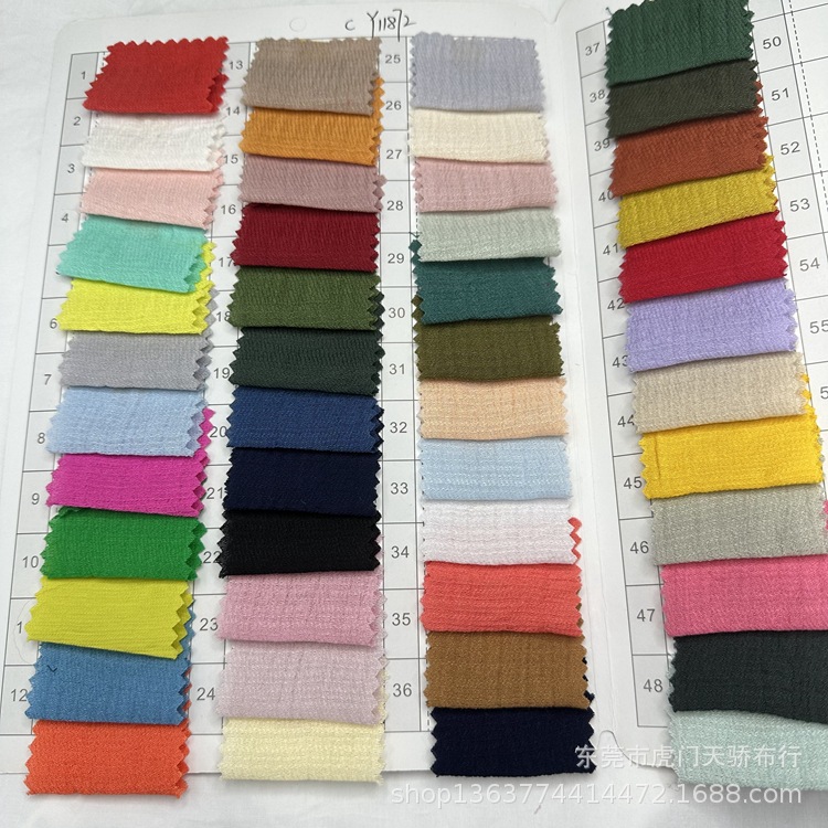 Spot knitted wrinkled fabric woven wrinkled fabric fashion women's dress shirt clothing accessories fabric