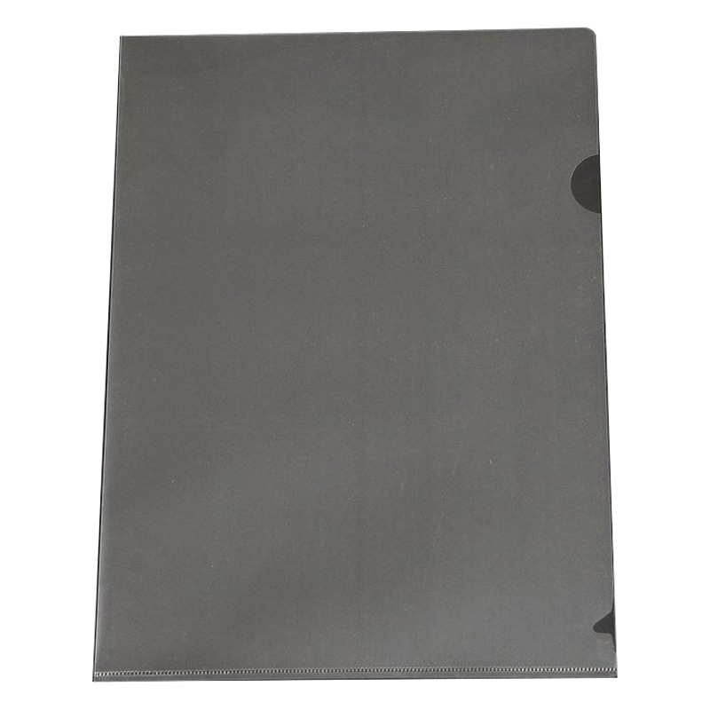 Transparent L-shaped folder pp single folder a4 file storage single folder can print logo two folder wholesale