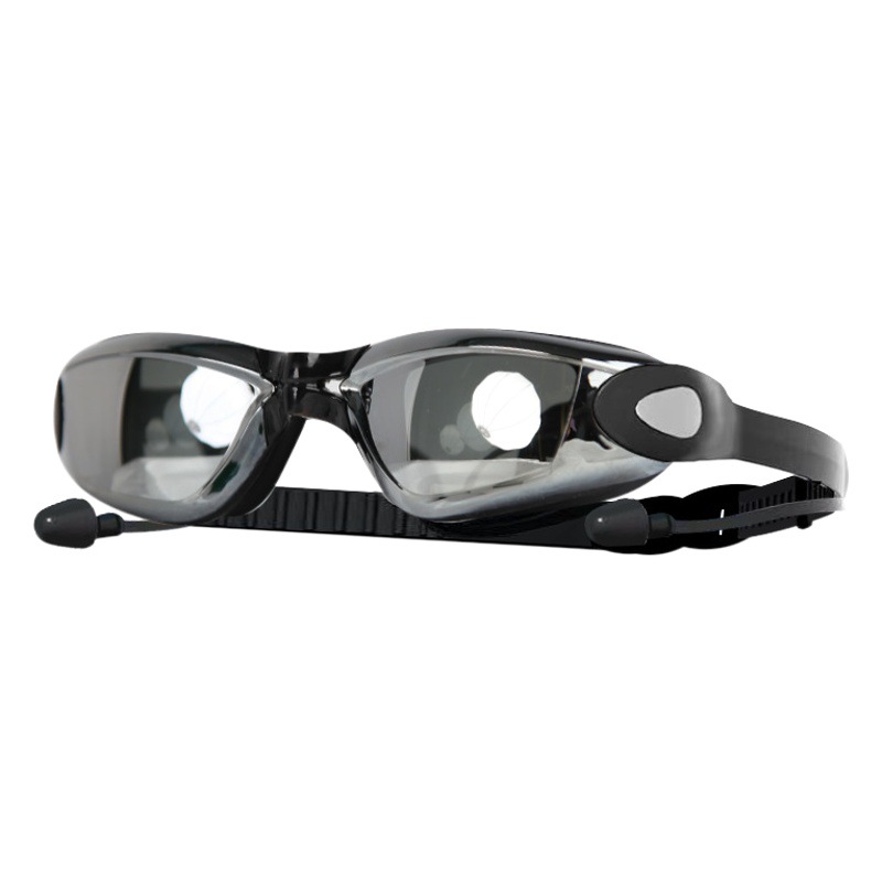 HD Adult Swimming Goggles Set Anti-fog Electroplated Swimming Glasses Men and Women Silicone Waterproof Swimming Goggles Swimming Cap Swimming Equipment