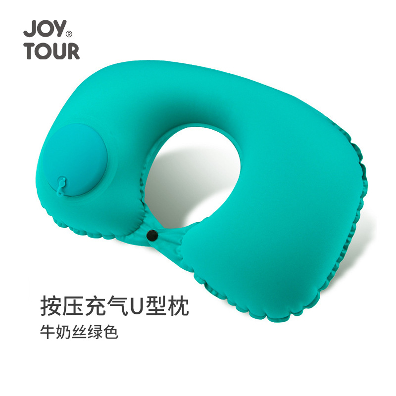 Picture of Neck U-shaped Pillow Inflatable U-shaped Pillow Women's Cervical Pillow Travel Portable Manual Pressing Inflatable Pillow Aircraft Pillow