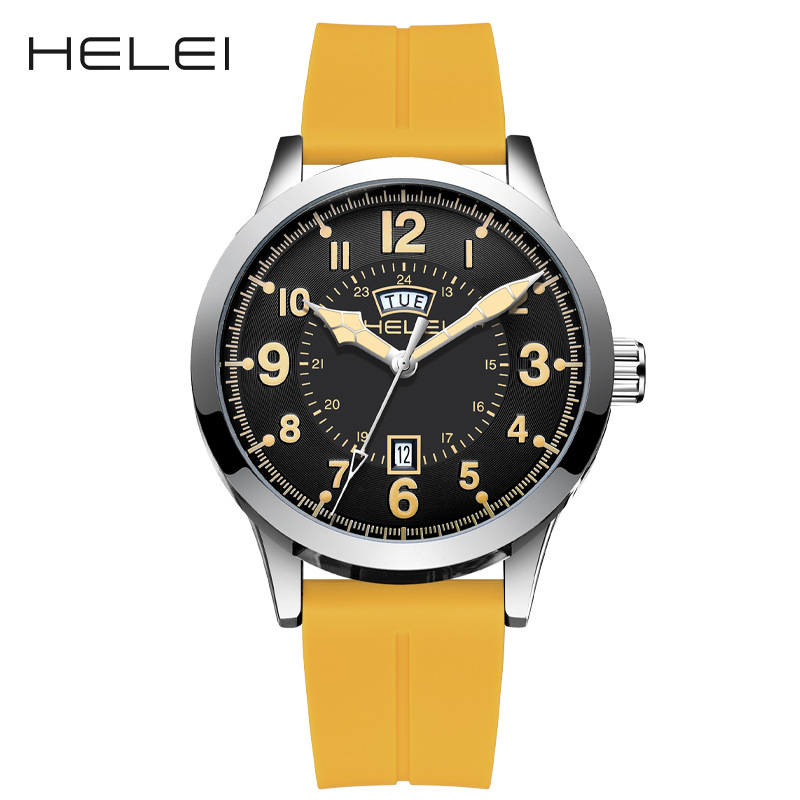 Picture of AliExpress HELEI original brand outdoor sports men's quartz watch waterproof wrist watch luminous a generation of hair