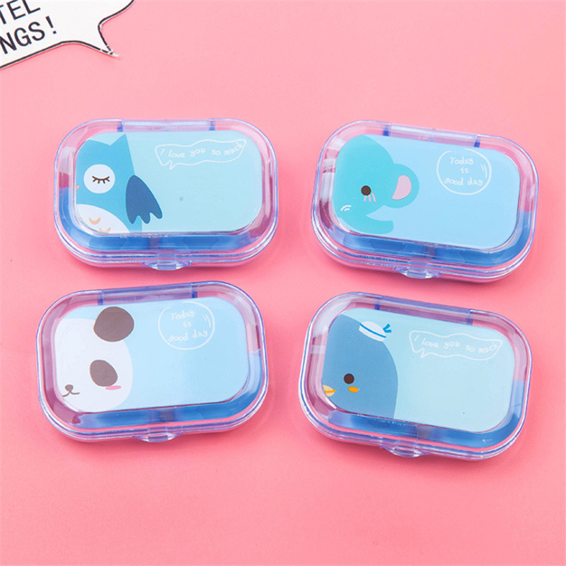 Picture of Cartoon Creative Small Animal Glasses Contact Eye Box Durable Fashion Portable Simple Contact Eye Box