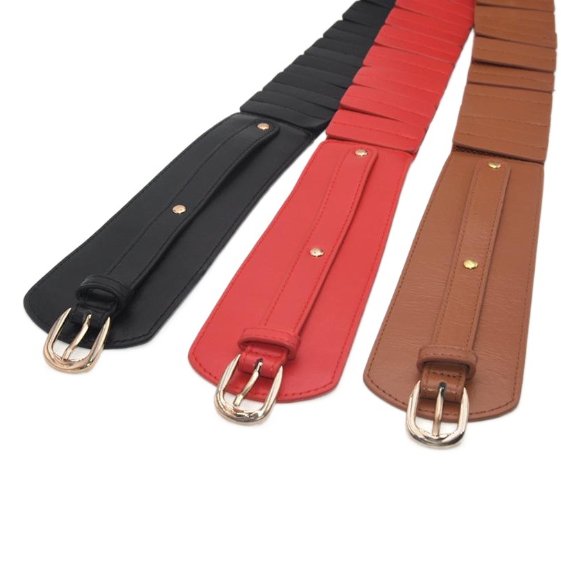 Wholesale New Belt Women's simple all-match casual with skirt coat decorative down jacket elastic wide sweater waist cover