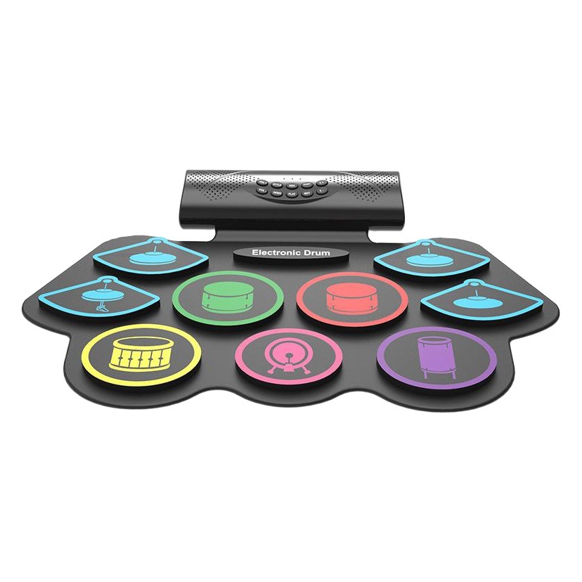 Hand roll electronic drum USB electronic drum portable drum set silicone professional version jazz electronic drum playing bluetooth
