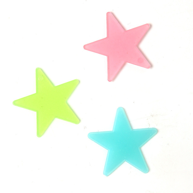 Picture of Luminous Star Stickers 3D Stereo Baby's Breath BeDroom Decoration Paintings 3cm Fluorescent Star Stickers Self-aDhesive Stereo Luminous Stickers