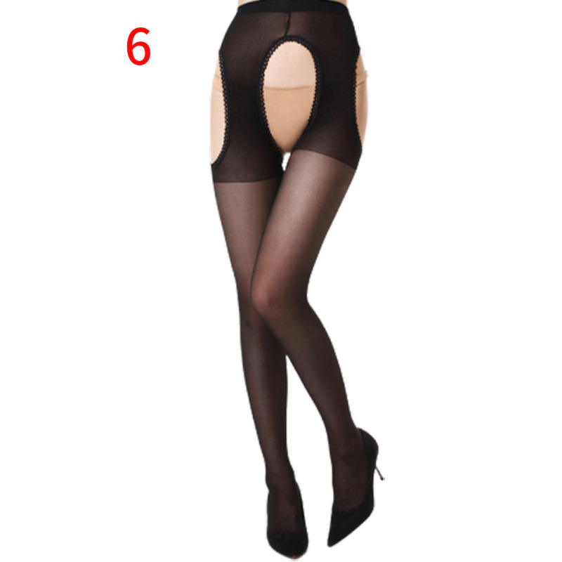 Picture of Sexy Underwear Sexy Pants Tennis Stockings Small Net Four-sided Open-end Hanging Socks Hanging Socks Perspective Fishing Net Eye Open-end Socks